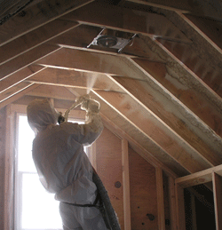 IA attic spray foam insulation